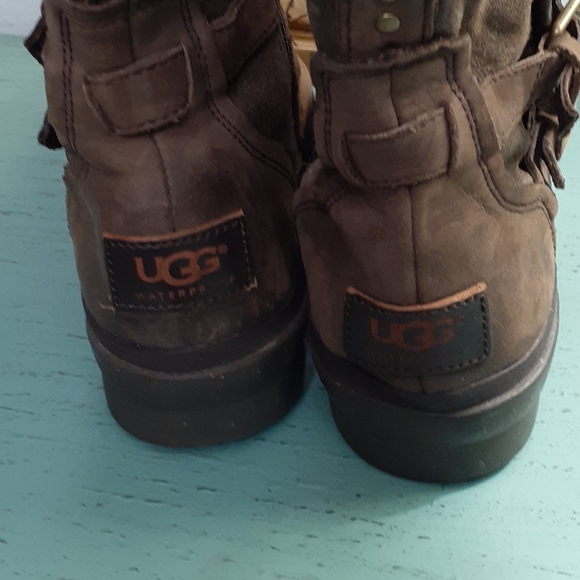 UGG Brown Winter & Rain Boots - Picture 6 of 9